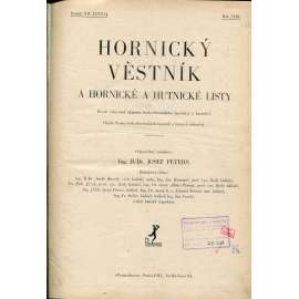 Hornický věstník a hornické a hutnické listy, ročník XII./1930. Číslo 1-36 [hornictví, hutnictví]