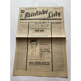 Fašistické listy, ročník V., číslo 32/1935. Oficielní list Národní obce fašistické (noviny, pravicová literatura, 1. republika)