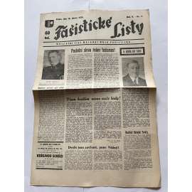 Fašistické listy, ročník V., číslo 7/1935. Oficielní list Národní obce fašistické (noviny, pravicová literatura, 1. republika)