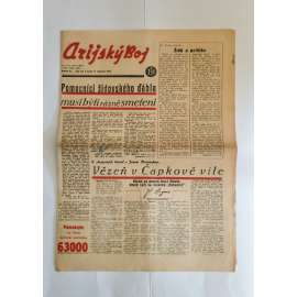 Arijský boj, ročník IV., číslo 50/1943 - Ústřední list protižidovské ligy [časopis kolaborantů, nacismus, antisemitismus, protižidovské, Židé]