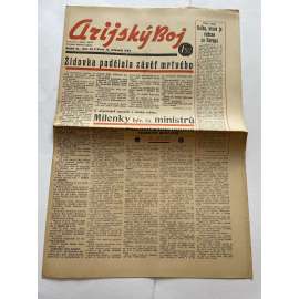 Arijský boj, ročník III., číslo 45/1942 - Ústřední list protižidovské ligy [časopis kolaborantů, nacismus, antisemitismus, protižidovské, Židé]