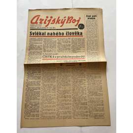 Arijský boj, ročník III., číslo 43/1942 - Ústřední list protižidovské ligy [časopis kolaborantů, nacismus, antisemitismus, protižidovské, Židé]