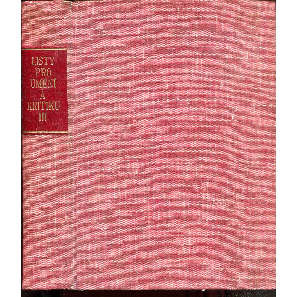 Listy pro umění a kritiku, ročník III./1935