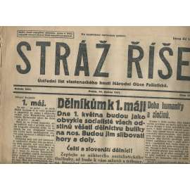 Stráž Říše, číslo 17/1931. Ústřední list Radikálních národovců československých (noviny, 1. republika)