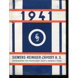 Siemens – Reiniger - závody a. s. 1941 (kalendář + katalog)