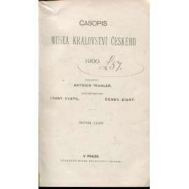 Časopis Musea Království českého 1900
