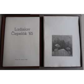 Ladislav Čepelák 65 - album grafik (51 ks) [mj. Jana Kadlecová, Milan Kohout, Jiří Lindovský, Jana Lochovská, Zuzana Lorinczová, Jan Moravec , Josef Mžyk, Zuzana Nováčková, Jan Otava, Olga Ptáčková, Lucie Reslerová, Jindřich Růžička, Josef Saska aj.]