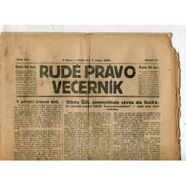 Rudé právo - večerník, ročník VII., číslo 178 (7.8.1926) - staré noviny, 1. republika
