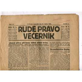 Rudé právo - večerník, ročník V., číslo 17 (21.1.1924) - staré noviny, 1. republika