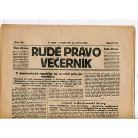 Rudé právo - večerník, ročník VIII., číslo 35 (12.2.1927) - staré noviny, 1. republika