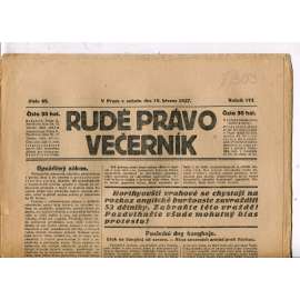 Rudé právo - večerník, ročník VIII., číslo 65 (19.3.1927) - staré noviny, 1. republika