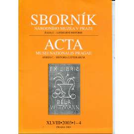 Sborník národního muzea v Praze, XLVIII, 1-4/2003. Jan Zrzavý: exlibris, novoročenky a ostatní příležitostná grafika