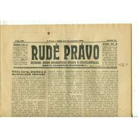 Rudé právo, ročník VI., číslo 289 (11.12.1925) - staré noviny, 1. republika
