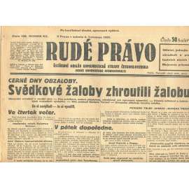 Rudé právo, ročník XII., číslo 129. Ústřední orgán Komunistické strany Československa (4.7.1931) - staré noviny, 1. republika
