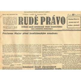 Rudé právo, ročník XII., číslo 135. Ústřední orgán Komunistické strany Československa (12.7.1931) - staré noviny, 1. republika