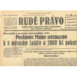 Rudé právo, ročník XII., číslo 136. Ústřední orgán Komunistické strany Československa (14.7.1931) - staré noviny, 1. republika