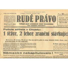 Rudé právo, ročník XII., číslo 142. Ústřední orgán Komunistické strany Československa (21.7.1931) - staré noviny, 1. republika