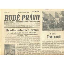 Rudé právo, číslo 211. Ústřední orgán Komunistické strany Československa (10.9.1935) - staré noviny, 1. republika (nejsou kompletní)