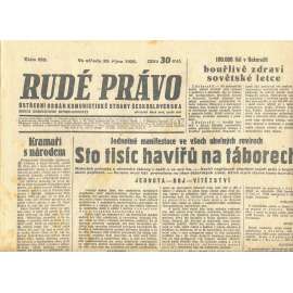 Rudé právo, číslo 252. Ústřední orgán Komunistické strany Československa (30.10.1935) - staré noviny, 1. republika