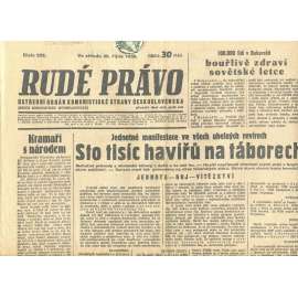 Rudé právo, číslo 252. Ústřední orgán Komunistické strany Československa (30.10.1935) - staré noviny, 1. republika