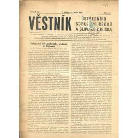 Věstník Ústředního sdružení Čechů a Slováků z Ruska, ročník XI., číslo 5/1931 (legie, legionáři, legie v Rusku) - časopis