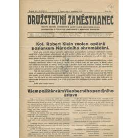Družstevní zaměstnanec, ročník III. (XXVIII.)., číslo 12/1925. Časopis odboru družstevních zaměstnanců (noviny)