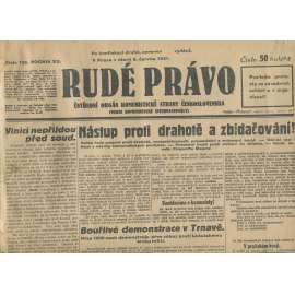 Rudé právo, ročník XII., číslo 103 (2.6.1931). Ústřední orgán Komunistické strany Československa (staré noviny, 1. republika)