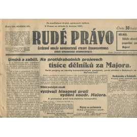Rudé právo, ročník XII., číslo 104 (3.6.1931). Ústřední orgán Komunistické strany Československa (staré noviny, 1. republika)