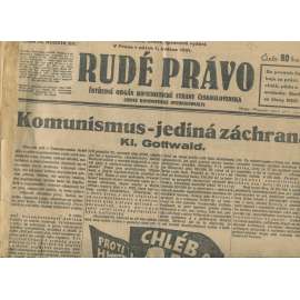 Rudé právo, ročník XII., číslo 78 (1.5.1931). Ústřední orgán Komunistické strany Československa (staré noviny, 1. republika)