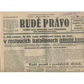 Rudé právo, ročník XII., číslo 79 (3.5.1931). Ústřední orgán Komunistické strany Československa (staré noviny, 1. republika)
