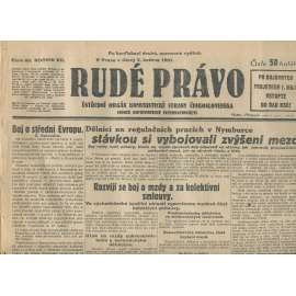 Rudé právo, ročník XII., číslo 80 (5.5.1931). Ústřední orgán Komunistické strany Československa (staré noviny, 1. republika)