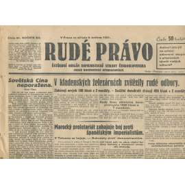 Rudé právo, ročník XII., číslo 81 (6.5.1931). Ústřední orgán Komunistické strany Československa (staré noviny, 1. republika)