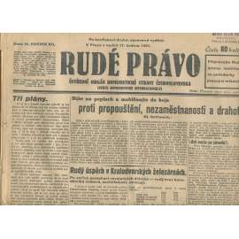 Rudé právo, ročník XII., číslo 91 (17.5.1931). Ústřední orgán Komunistické strany Československa (staré noviny, 1. republika)