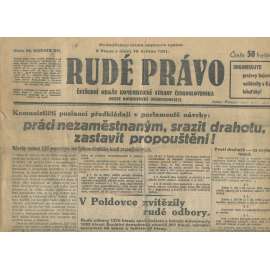 Rudé právo, ročník XII., číslo 92 (19.5.1931). Ústřední orgán Komunistické strany Československa (staré noviny, 1. republika)