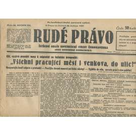 Rudé právo, ročník XII., číslo 99 (28.5.1931). Ústřední orgán Komunistické strany Československa (staré noviny, 1. republika)