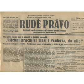 Rudé právo, ročník XII., číslo 99 (28.5.1931). Ústřední orgán Komunistické strany Československa (staré noviny, 1. republika)