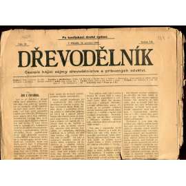 Dřevodělník, ročník III., číslo 59/1897. Časopis hájící zájmy dřevodělnictva a příbuzných odvětví (noviny, dřevo, odbory, průmysl) - pošk.