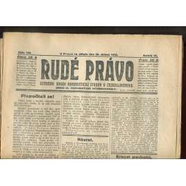Rudé právo - večerník, ročník VI., číslo 100 (29.4.1925) - staré noviny, 1. republika