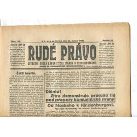 Rudé právo - večerník, ročník VI., číslo 101 (30.4.1925) - staré noviny, 1. republika