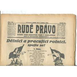 Rudé právo - večerník, ročník VI., číslo 102 (1.5.1925) - staré noviny, 1. republika