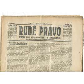 Rudé právo - večerník, ročník VI., číslo 104 (5.5.1925) - staré noviny, 1. republika