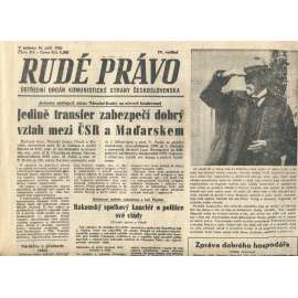 Rudé právo, číslo 213 (14.9.1946). Ústřední orgán Komunistické strany Československa (noviny)