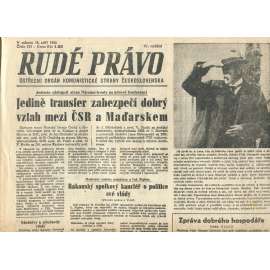 Rudé právo, číslo 213 (14.9.1946). Ústřední orgán Komunistické strany Československa (noviny)