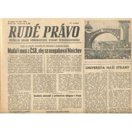 Rudé právo, číslo 215 (17.9.1946). Ústřední orgán Komunistické strany Československa (noviny)