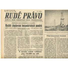 Rudé právo, číslo 216 (18.9.1946). Ústřední orgán Komunistické strany Československa (noviny)