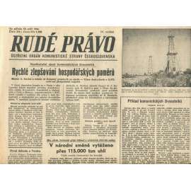 Rudé právo, číslo 216 (18.9.1946). Ústřední orgán Komunistické strany Československa (noviny)