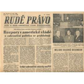 Rudé právo, číslo 217 (19.9.1946). Ústřední orgán Komunistické strany Československa (noviny)