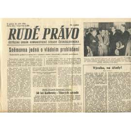 Rudé právo, číslo 218 (20.9.1946). Ústřední orgán Komunistické strany Československa (noviny)
