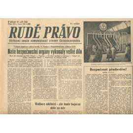 Rudé právo, číslo 219 (21.9.1946). Ústřední orgán Komunistické strany Československa (noviny)