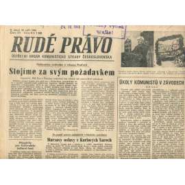Rudé právo, číslo 221 (24.9.1946). Ústřední orgán Komunistické strany Československa (noviny)